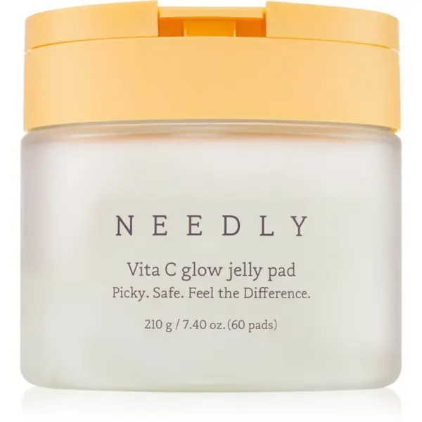 NEEDLY NEEDLY Vita C Glow Jelly Pad blazinice za čišćenje za sjaj lica s vitaminom C 60 kom