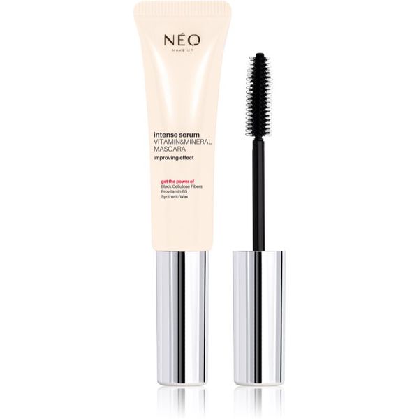 NEO MAKE UP NEO MAKE UP Intense Serum Vitamin & Mineral Mascara hranjiva maskara za poticanje rasta trepavica nijansa Black 9 ml