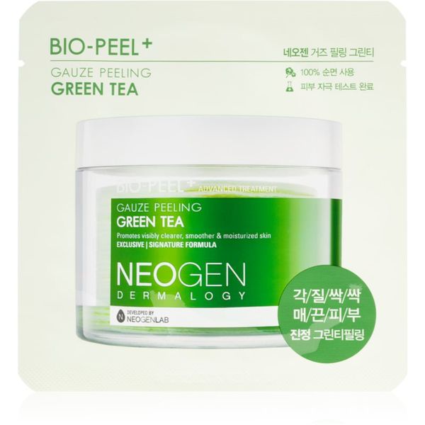 Neogen Dermalogy Neogen Dermalogy Bio-Peel+ Gauze Peeling Green Tea blazinice za piling lica za sjaj i hidrataciju 1 kom