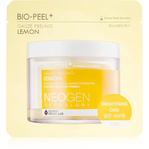 Neogen Dermalogy Neogen Dermalogy Bio-Peel+ Gauze Peeling Lemon blazinice za piling lica za sjaj i zaglađivanje kože lica 1 kom
