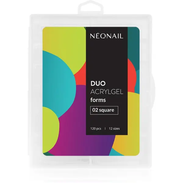 NeoNail NEONAIL Duo Acrylgel Forms Šablone za nokte tip 02 Square 120 kom