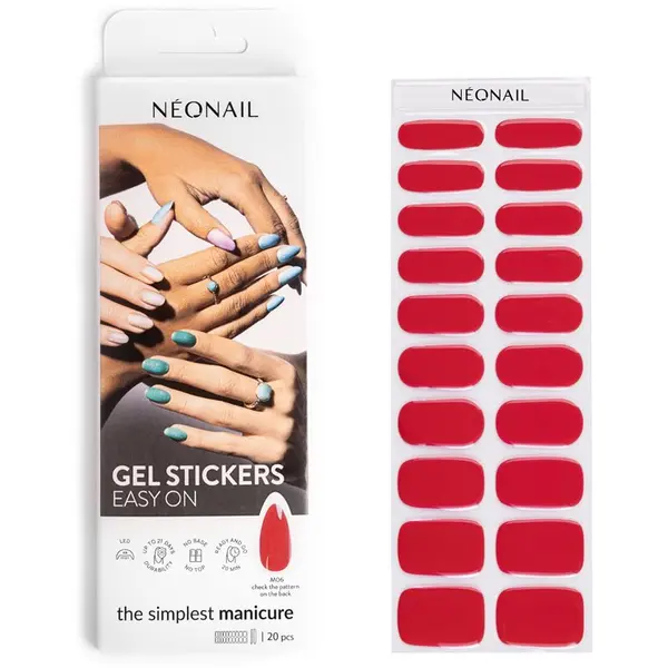 NeoNail NEONAIL Easy On Gel Stickers Naljepnice za nokte s upotrebom UV/LED lampe nijansa M06 20 kom
