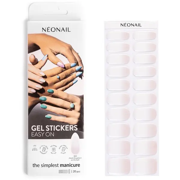 NeoNail NEONAIL Easy On Gel Stickers Naljepnice za nokte s upotrebom UV/LED lampe nijansa M12 20 kom