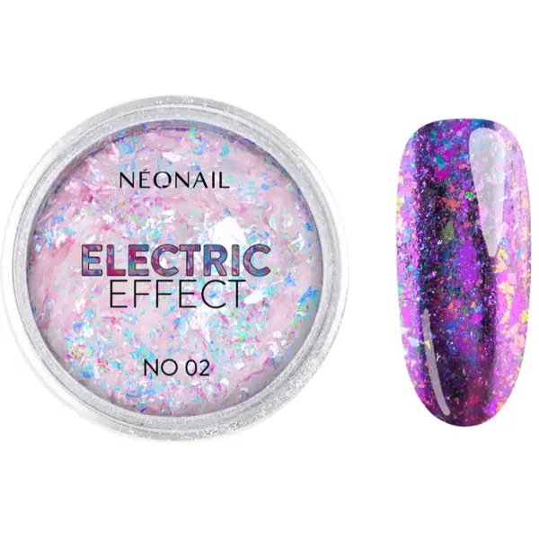NeoNail NEONAIL Effect Electric svjetlucavi puder za nokte nijansa 02 0.3 g
