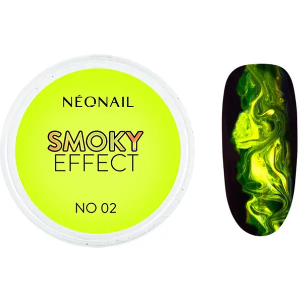 NeoNail NEONAIL Effect Smoky puder u boji za nokte nijansa No. 02 Yellow 2 g