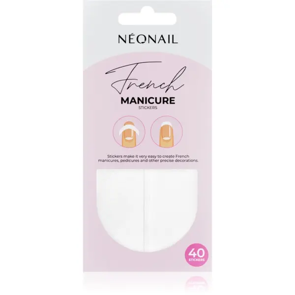 NeoNail NEONAIL French Manicure Stickers Naljepnice za nokte tip 01 40 kom