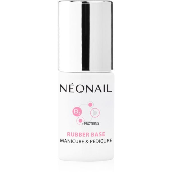 NeoNail NeoNail Manicure & Pedicure Rubber Base bazni lak za gel nokte s proteinom 7,2 ml