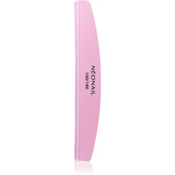 NeoNail NEONAIL Nail Buffer Curved polirka za nokte tip 100/180 Pink 1 kom
