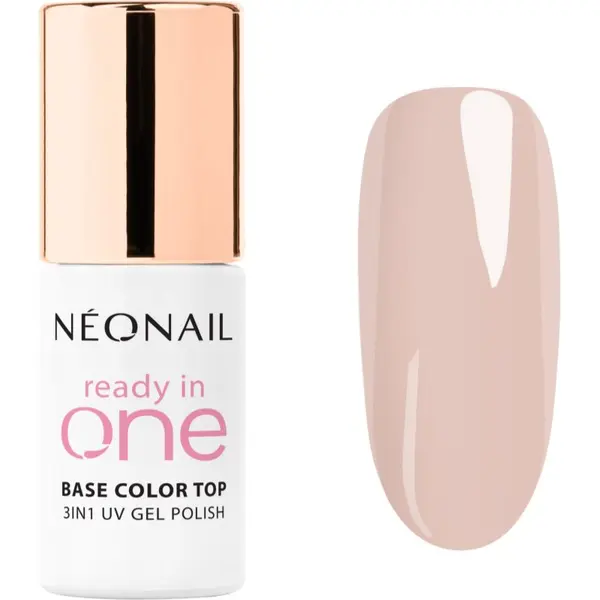 NeoNail NEONAIL Ready In One 3in1 UV Gel Polish gel lak za nokte s dijamantnim praškom nijansa 04 One Soft Beige 7.2 ml