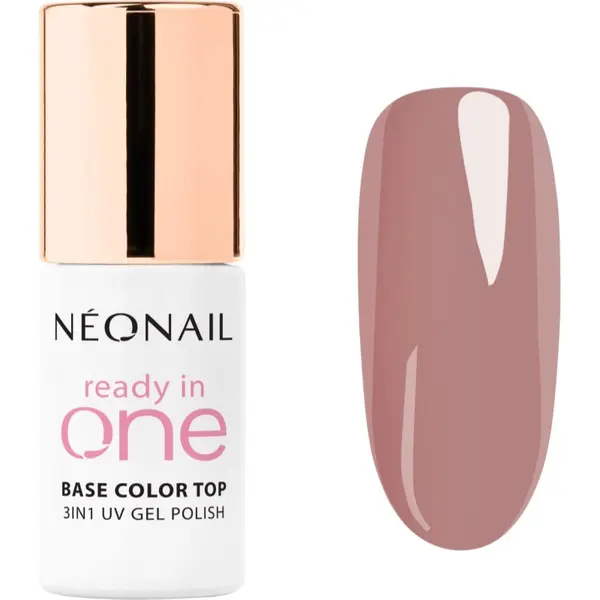 NeoNail NEONAIL Ready In One 3in1 UV Gel Polish gel lak za nokte s dijamantnim praškom nijansa 06 One Dusty Rose 7.2 ml