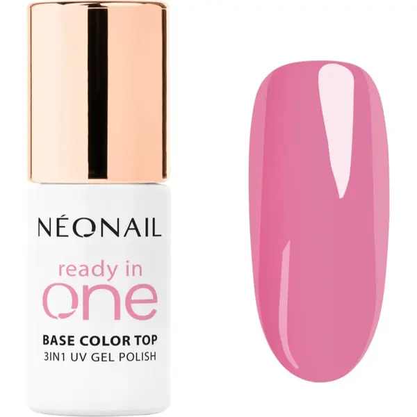 NeoNail NEONAIL Ready In One 3in1 UV Gel Polish gel lak za nokte s dijamantnim praškom nijansa 10 One Pink Spark 7.2 ml