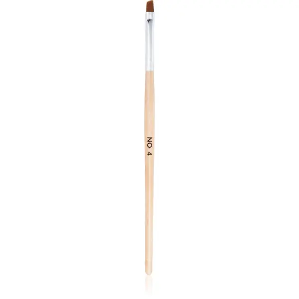 NeoNail NEONAIL Wooden Brush kist za nanošenje proizvoda u gelu tip No. 4 Angled 1 kom