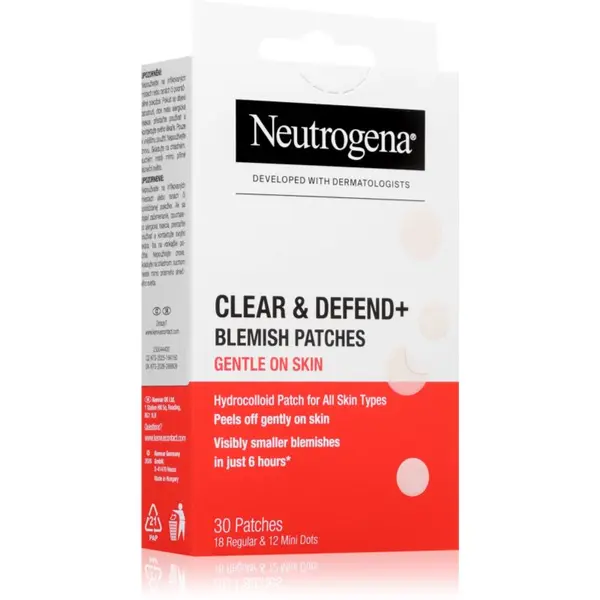 Neutrogena Neutrogena Clear & Defend+ flasteri za problematičnu kožu lica za osjetljivu kožu lica 30 kom