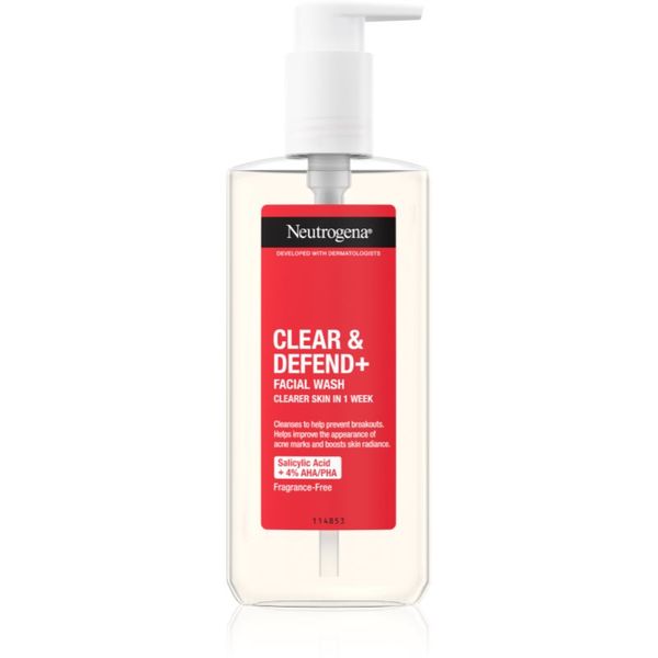 Neutrogena Neutrogena Clear & Defend+ gel za čišćenje protiv akni 200 ml