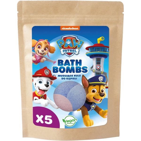 Nickelodeon Nickelodeon Paw Patrol Bath Bomb bomba za kupanje mix za djecu Universal 5x50 g