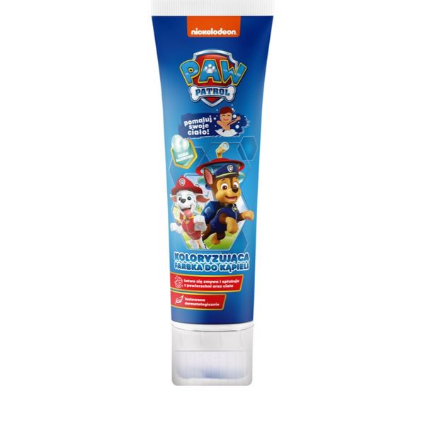 Nickelodeon Nickelodeon Paw Patrol Coloring Bath Paint pjena za kupanje za djecu Blue Bubble Gum 150 ml