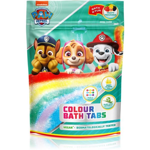 Nickelodeon Nickelodeon Paw Patrol Colour Bath Tabs sredstvo za kupku za djecu 9x16 g