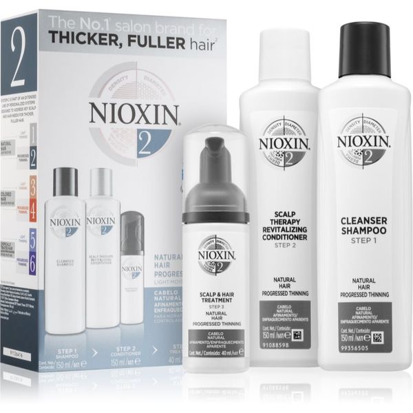 Nioxin Nioxin System 2 Natural Hair Progressed Thinning poklon set (protiv gubitka kose) uniseks