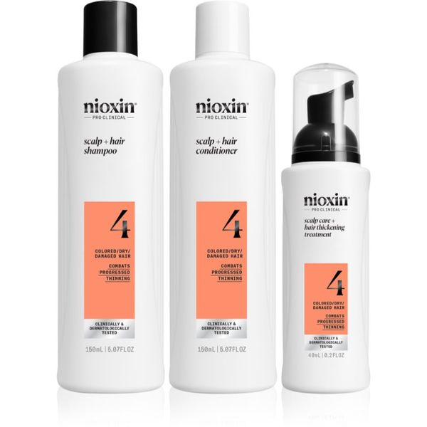 Nioxin Nioxin System 4 poklon set za oštećenu i obojenu kosu 3 kom