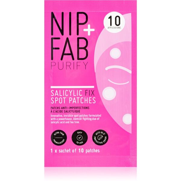 NIP+FAB NIP+FAB Salicylic Fix flaster za čišćenje lica 10 kom