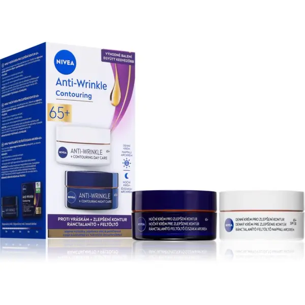 Nivea NIVEA Anti-Wrinkle Contouring ekonomično pakiranje za zaglađivanje kontura 65+