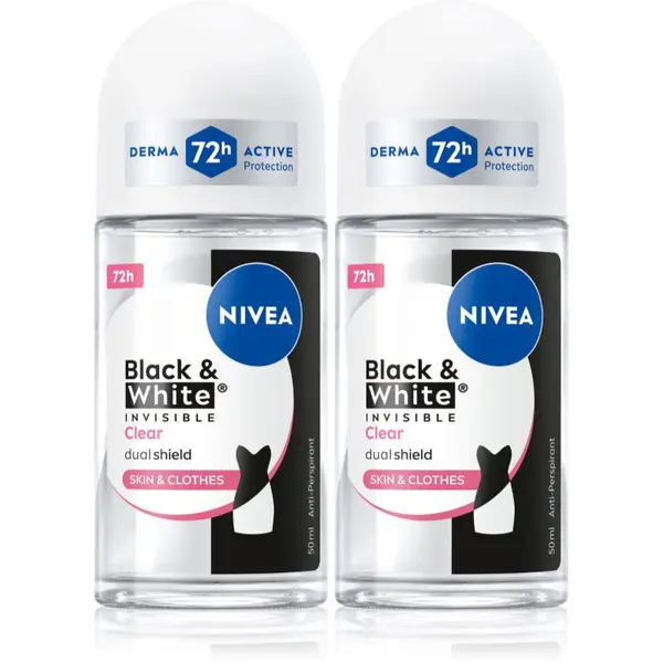 Nivea NIVEA Black & White Invisible Clear set za tijelo