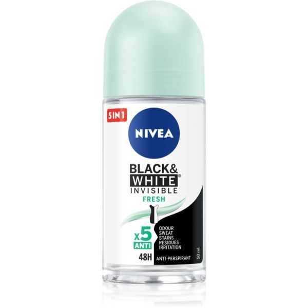 Nivea NIVEA Black & White Invisible Fresh antiperspirant protiv bijelih i žutih mrlja 50 ml