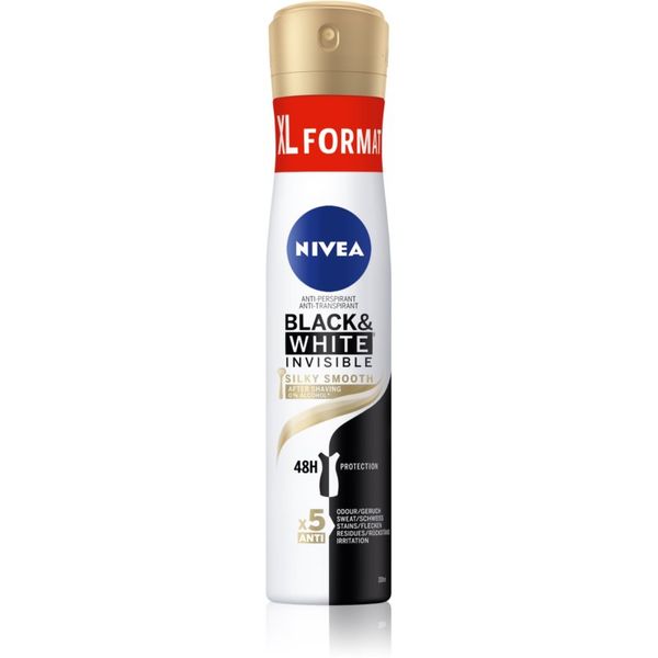 Nivea NIVEA Black & White Invisible Silky Smooth antiperspirant u spreju za žene 200 ml