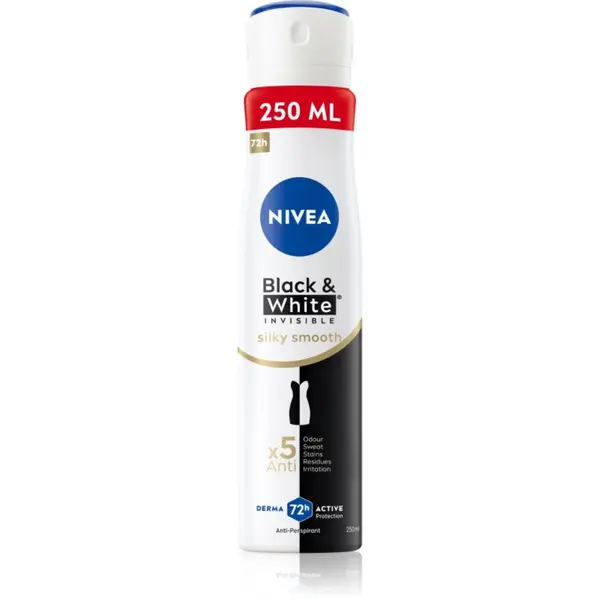 Nivea NIVEA Black & White Invisible Silky Smooth antiperspirant u spreju za žene 250 ml