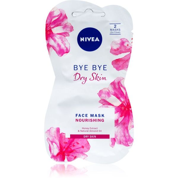 Nivea Nivea Bye Bye Dry Skin hranjiva maska od meda 2x7.5 ml