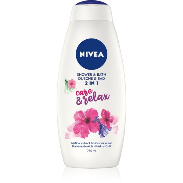 Nivea Nivea Care & Relax pjena za kupku i gel za tuširanje 2 u 1 750 ml