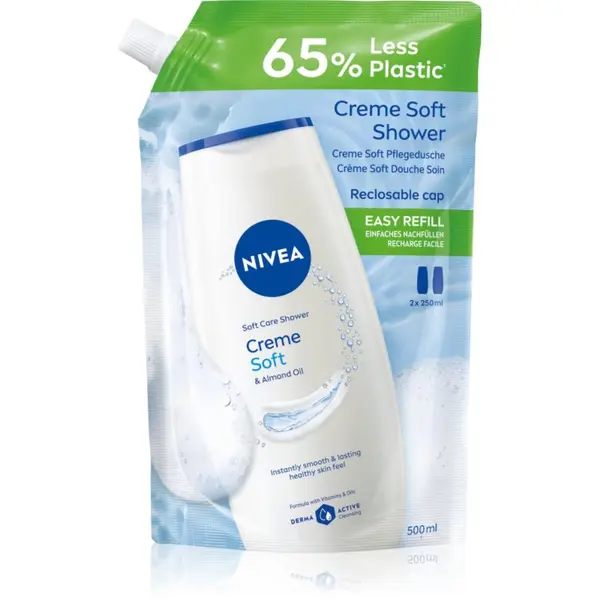 Nivea NIVEA Creme Soft kremasti gel za tuširanje zamjensko punjenje 500 ml