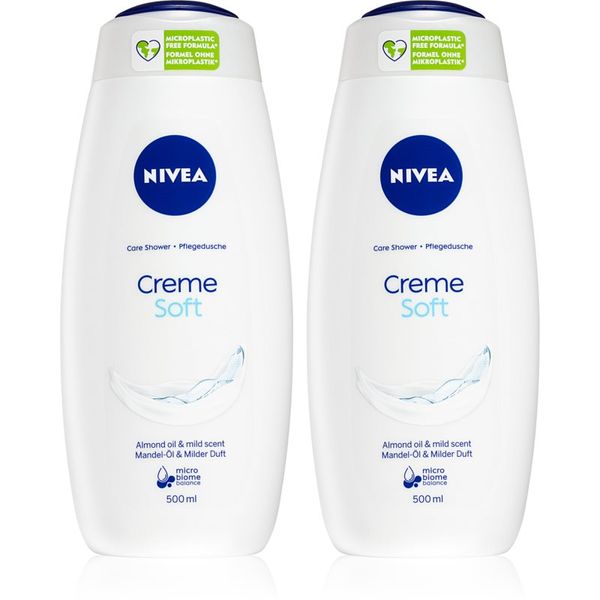 Nivea NIVEA Creme Soft njegujući gel za tuširanje 2 x 500 ml(ekonomično pakiranje)