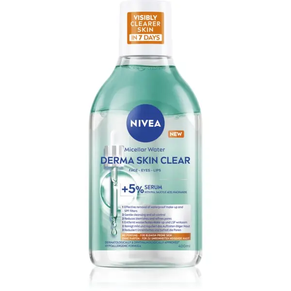 Nivea NIVEA Derma Skin Clear micelarna voda za čišćenje za nepravilnosti na koži lica 400 ml