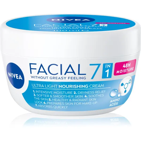Nivea NIVEA Facial Nourishing blaga krema za ishranu i hidrataciju 7 u 1 100 ml