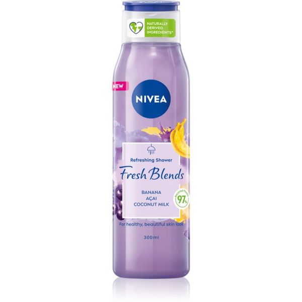 Nivea Nivea Fresh Blends Banana & Acai & Coconut Milk osvježavajući gel za tuširanje 300 ml