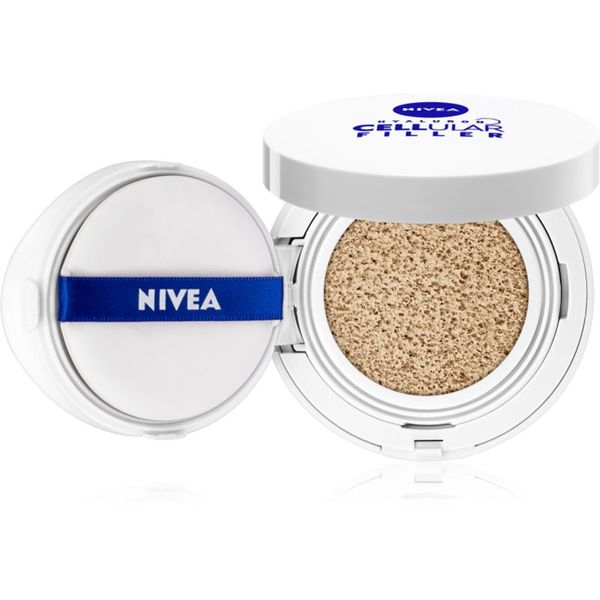 Nivea Nivea Hyaluron Cellular Filler Cushion tekući puder u spužvici 3 u 1 nijansa 01 Light 15 g