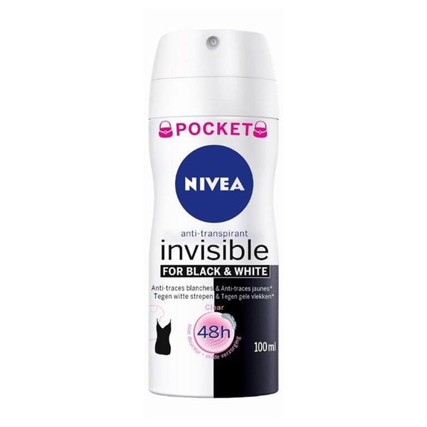 Nivea Nivea Invisible Black & White Clear antiperspirant u spreju za žene 100 ml