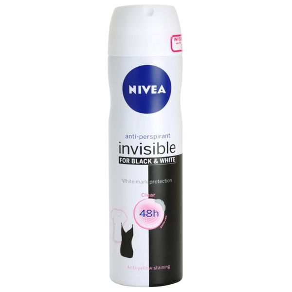 Nivea Nivea Invisible Black & White Clear antiperspirant u spreju za žene 150 ml