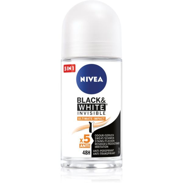 Nivea Nivea Invisible Black & White Ultimate Impact roll-on antiperspirant za žene 50 ml