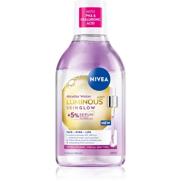 Nivea NIVEA Luminous Skin Glow micelarna voda za čišćenje za sjaj lica 400 ml