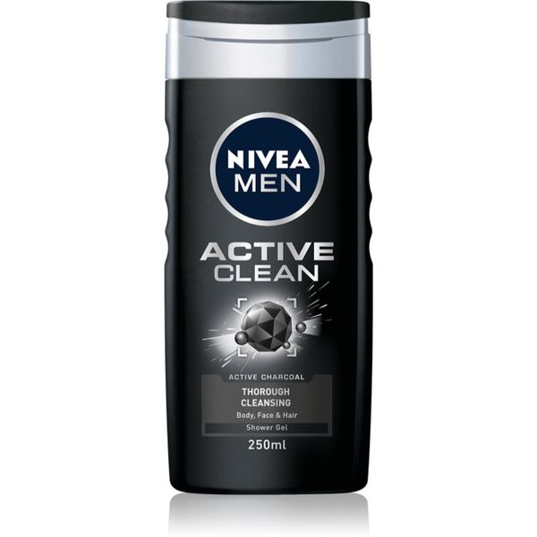 Nivea Nivea Men Active Clean gel za tuširanje za muškarce 250 ml
