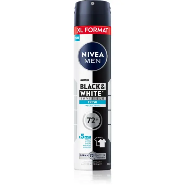 Nivea NIVEA MEN Black & White Fresh antiperspirant u spreju 200 ml