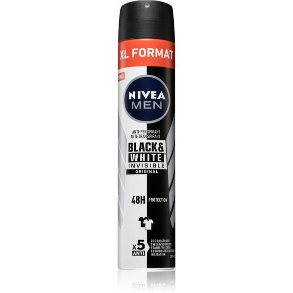 Nivea Nivea Men Black & White Invisible Original antiperspirant u spreju za muškarce 200 ml