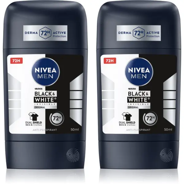Nivea NIVEA MEN Black & White Invisible Original čvrsti antiperspirant ekonomično pakiranje