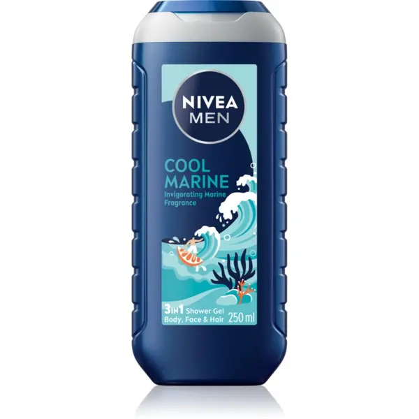 Nivea NIVEA MEN Cool Marine gel za tuširanje za tijelo i kosu 250 ml