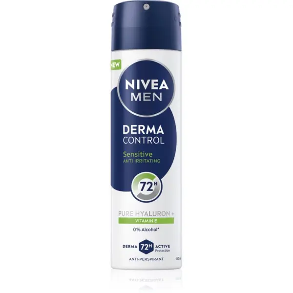 Nivea NIVEA MEN Derma Control Sensitive antiperspirant u spreju za osjetljivu kožu 150 ml