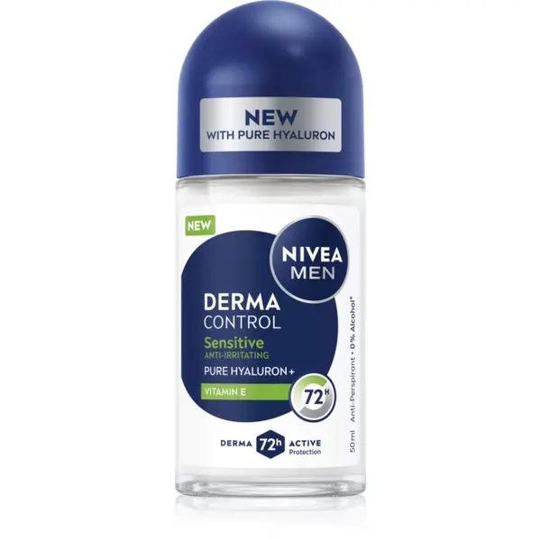 Nivea NIVEA MEN Derma Control Sensitive roll-on antiperspirant za osjetljivu kožu 50 ml
