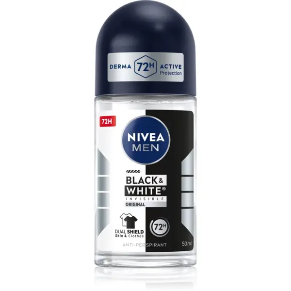 Nivea NIVEA MEN Invisible Black & White antiperspirant roll-on za muškarce 50 ml