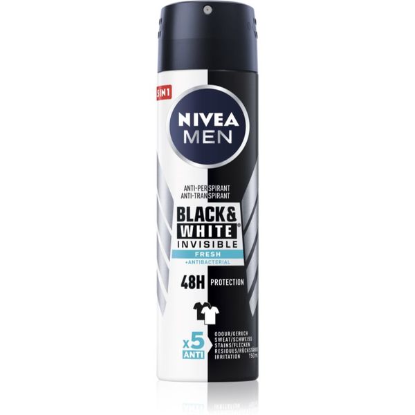 Nivea Nivea Men Invisible Black & White antiperspirant u spreju Fresh 150 ml